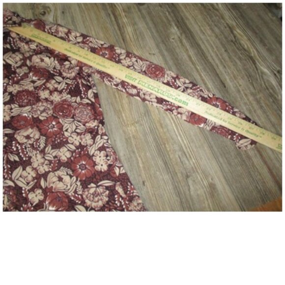 QUEEN CASUALS Womens Shirt Size 14 Long Slv Button Down Floral Vtg Fairy Grunge - Picture 10 of 12